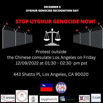 Uyghur day protest